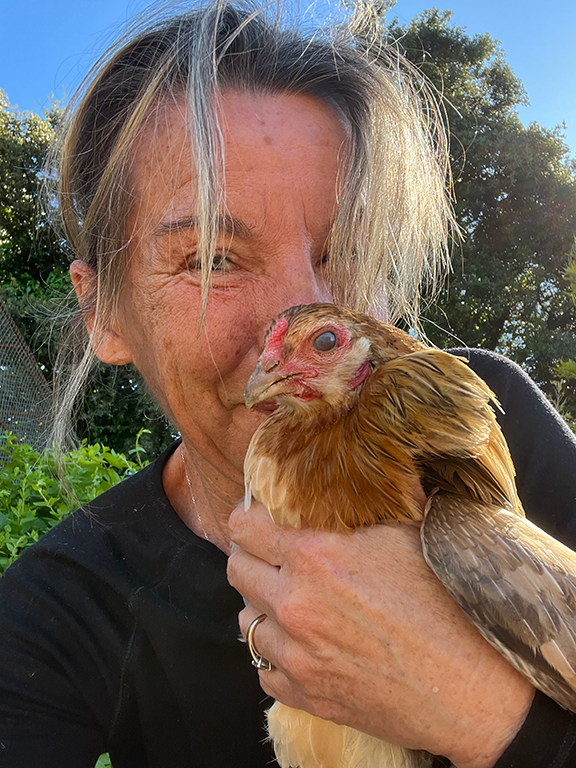 Fanny dans sa ferme